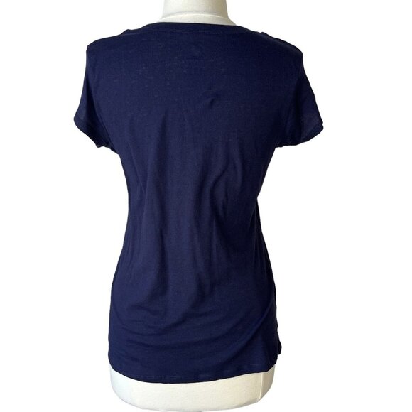 ProEdge West Virginia University Tshirt Womens Medium Blue Yellow WVU New - Picture 2 of 10